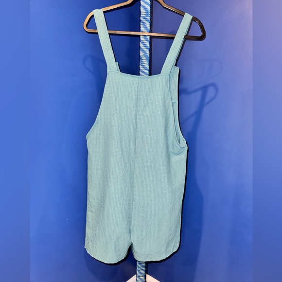 Emery Rose- Women’s Sage Green Sleeveless Romper with Pockets Size Large - Picture 5 of 15